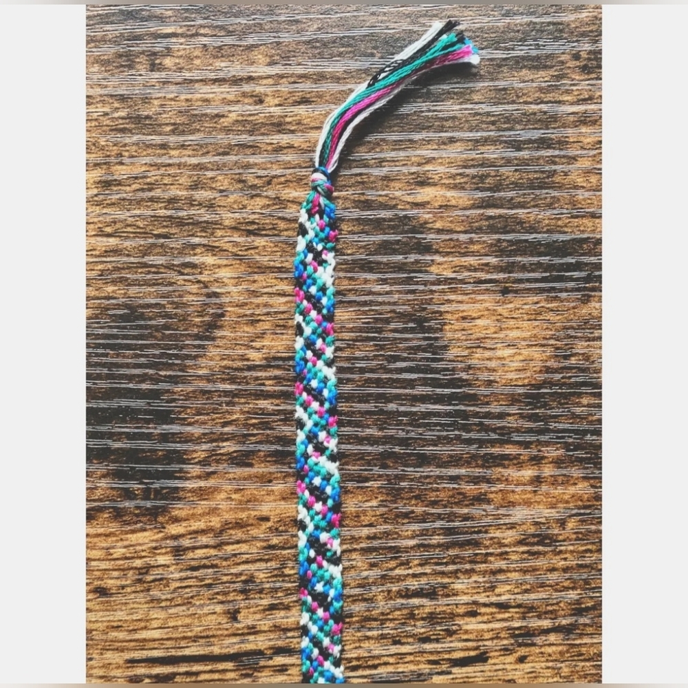 Handmade Rag Rug Bracelet - Picture 3 of 4